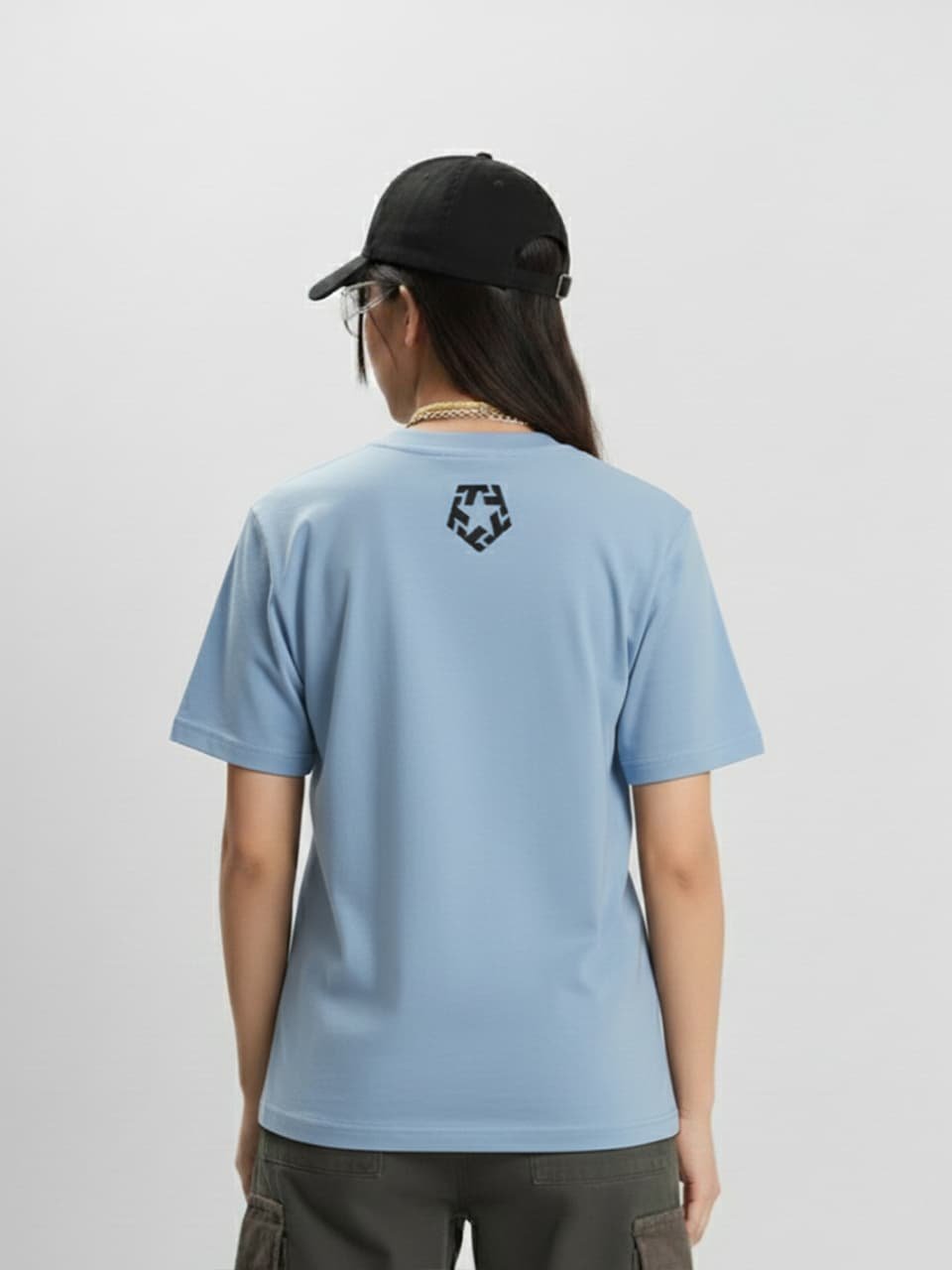 Tribal Gear DJ Graphic tee, Cashmere Blue Tee, female