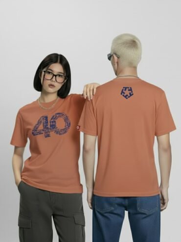 Tribal chapter 40 tee, Burnt Orange, couple